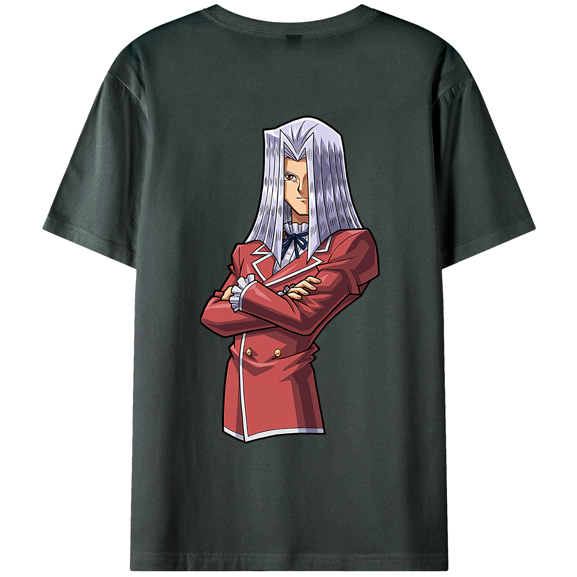 （画像用） 遊☆戯☆王 Yu-Gi-Oh! 綿100％ メンズ半袖Tシャツ（バックプリント） 通気性